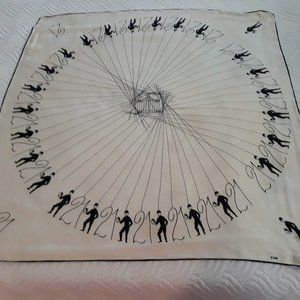 Vintage 21 Club silk scarf